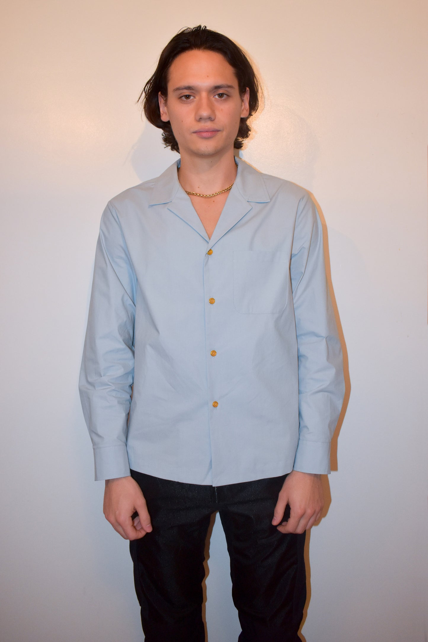 Jamie Shirt in Blue Poplin